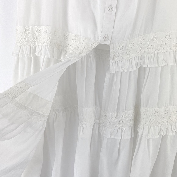 MAJORELLE Gemini Off the Shoulder Dress IN White Size S - Picture 6 of 7